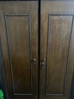 Lasani wood Polish two Door wardrobe available for sale 03042549342 0