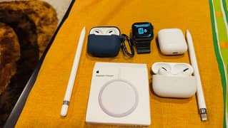 Apple Watch 4, Airpods Pro, 1 & 2, Magsafe Charger, Apple Pencil