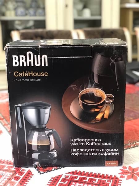 Braun Caféhouse Imported Brewed Coffee Maker KF-570/1 0