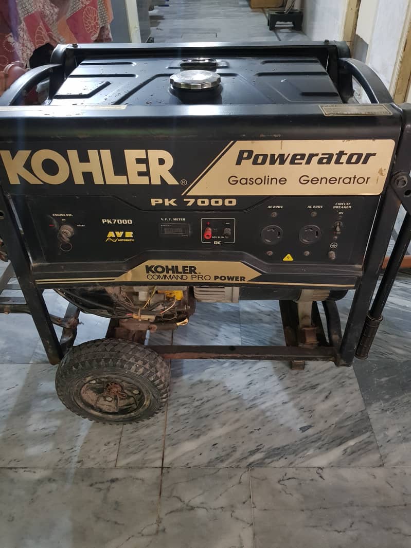 Kohler powerator gasoline generator pk 7000 0
