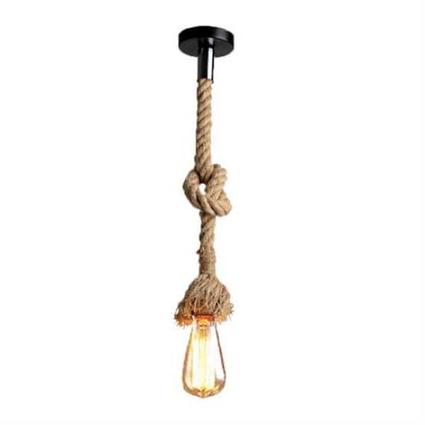 Rope Hanging Lamp -Ceiling Light For Cafes 0