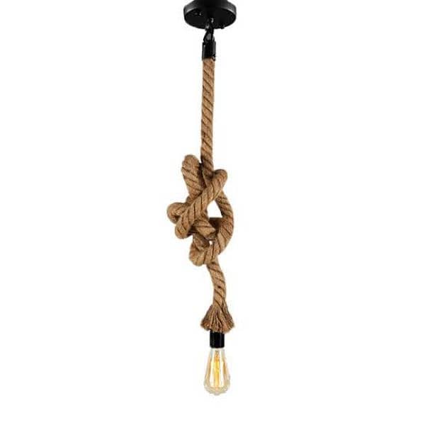 Rope Hanging Lamp -Ceiling Light For Cafes 1