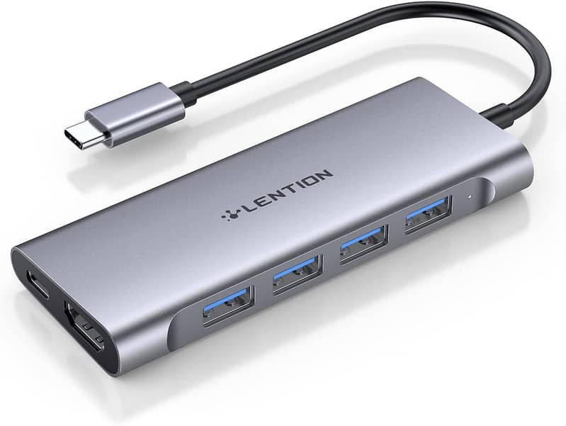 Multi-Function USB Hub TechCode 4-Port Splitter Data Hub Power Adapter 4