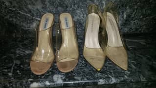 5 pairs of Transparent Heels Collection for sale