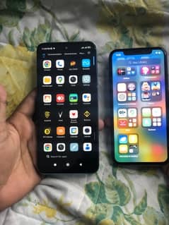 IPhone X non pta and redmi not 10 for sale