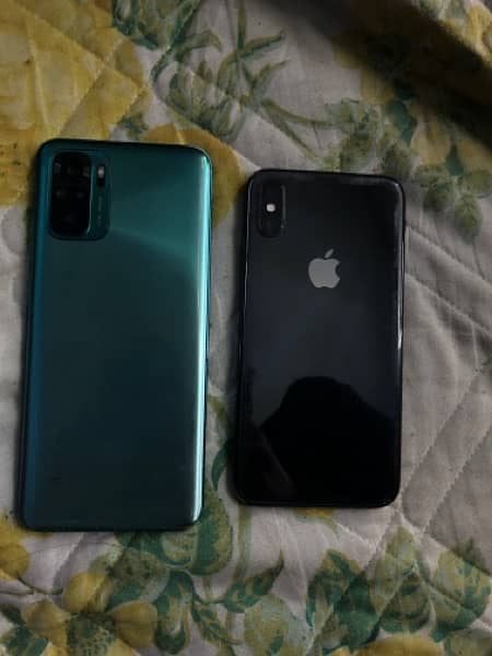 IPhone X non pta and redmi not 10 for sale 5