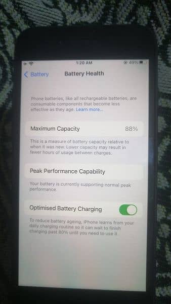 I phone 7 non pta 32gb battery health 88 water pack 4
