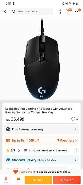3 months warranty original Logitech g pro mouse 0