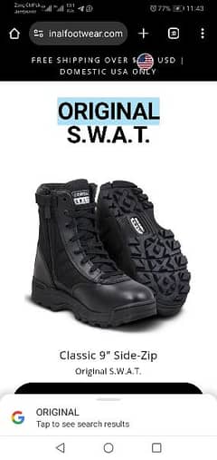 SWAT shoes new not used