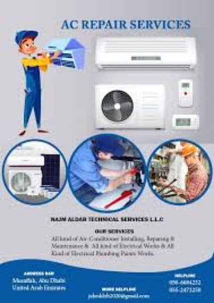 ac services, Gas recharge, installation, copper pipe, ac repair 0
