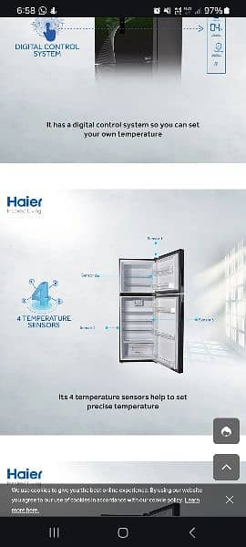 Haier inverter technology refrigerator just 6 months use 6