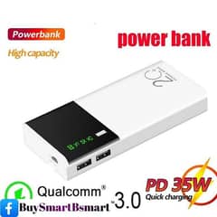 Power Bank Portable 10000mah With Digital Display, High Capacity 3.0