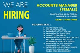 Female accounts and finance officer
