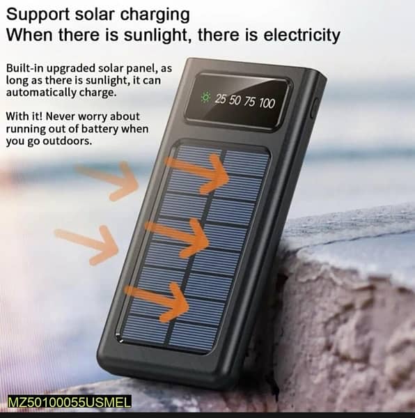 solar charger 1000 mah out door portable power bank 5
