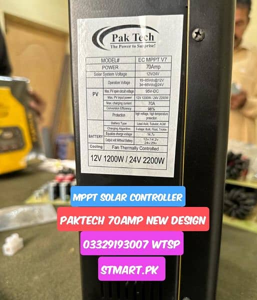 Hybrid Paktech Mppt Solar Charge Controller 70a 70amp Paktek Price 2