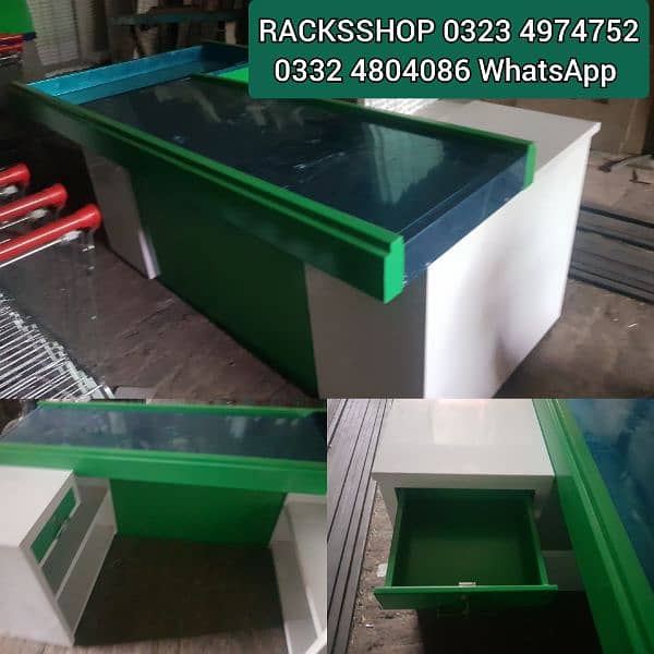 Wall rack/ store Rack/ Cash Counters/ Shopping Trolleys/ Baskets/ POS 4