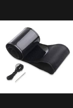 Carbon Fiber Steering Cover for almost all Cars Black Colour