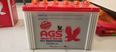 AGS Battery | 15 Plates | WS-115 | 12 Volts | 80AH (20 HR)
