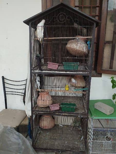 ready to breed birds 3 portion Cage 0
