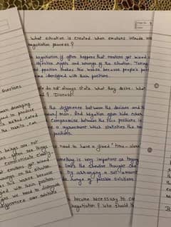 handwriting assignment