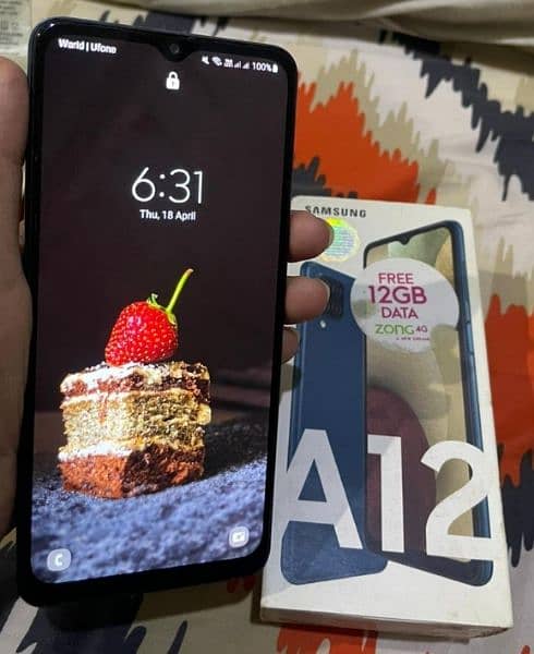 Samsung Galaxy A12 128gb with box and accessories 4