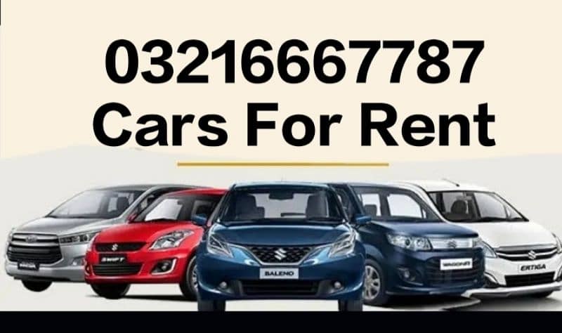 All Cars For Rent With Drivers. (0321_666_77_87) 0