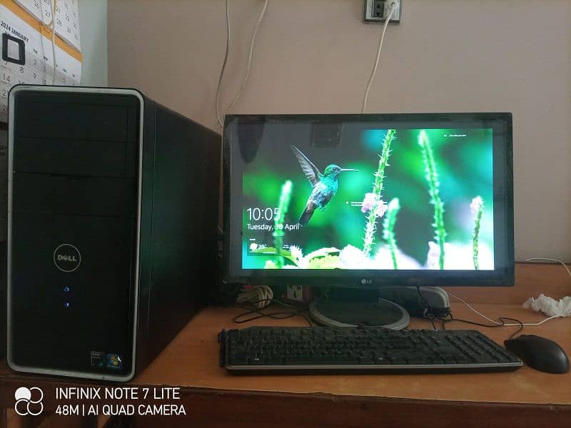 dell core to duo inspiron & 24 inch LCD LG 0