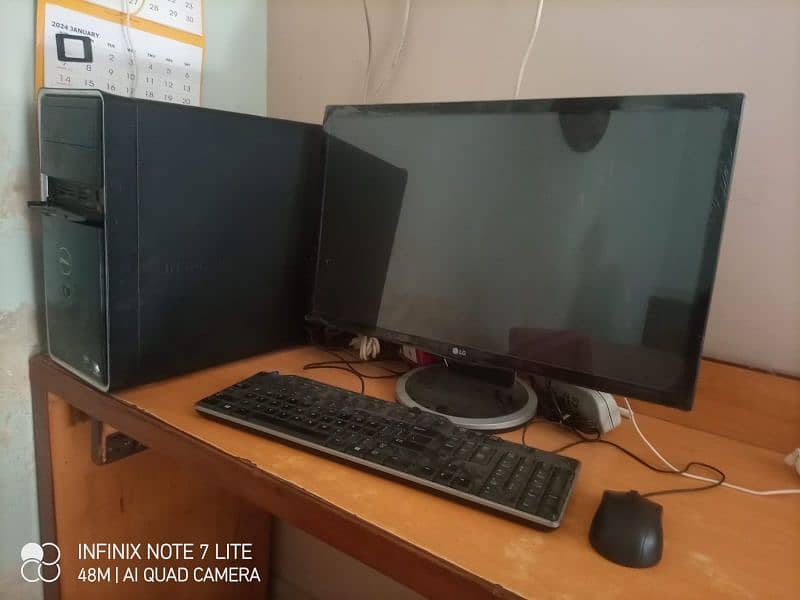 dell core to duo inspiron & 24 inch LCD LG 1