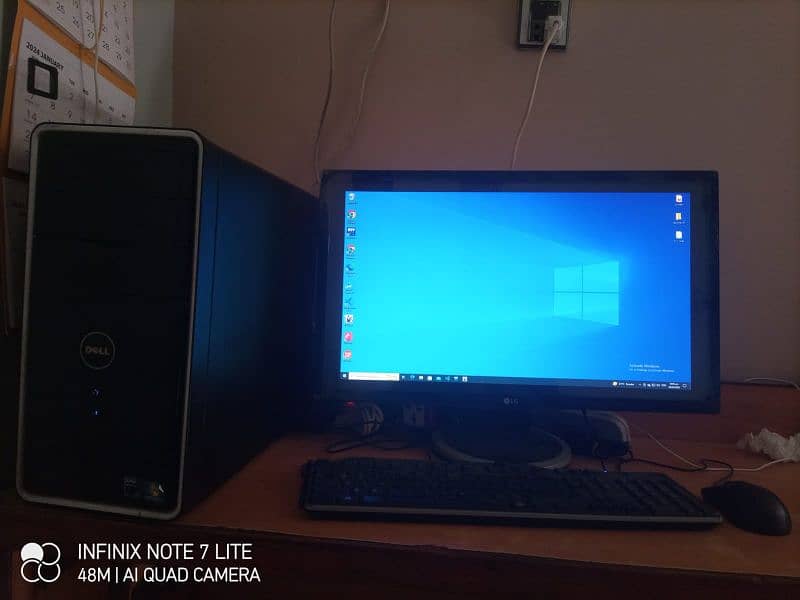 dell core to duo inspiron & 24 inch LCD LG 2