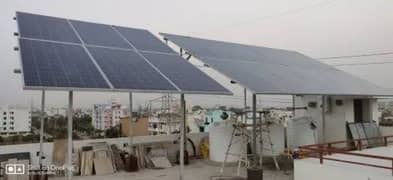 Solar panels & Inverter with complete Installation