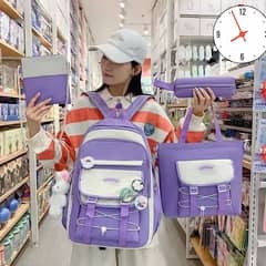 Imported Backpack
4 Pcs Light Weight Imported Bag Set