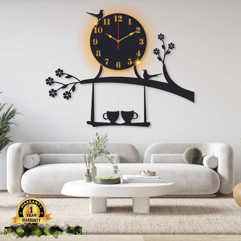 Beautiful Bird Design Wall Clock 0