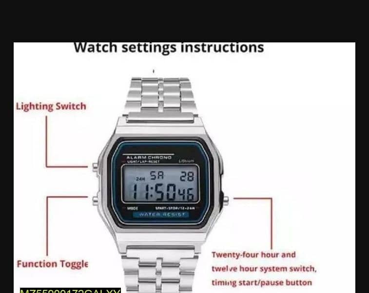 Men's digital display watch 2
