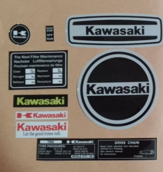 Kawasaki Engine Sticker kit 0
