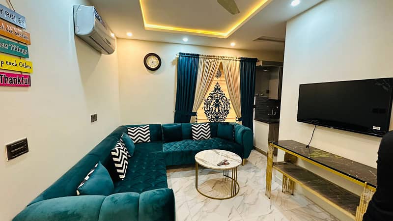 One Bedrooms Fully Furnished Apartment Available For Rent In Bahria Town Lahore Sector E 1