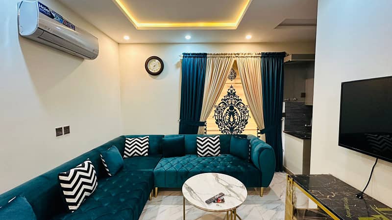 One Bedrooms Fully Furnished Apartment Available For Rent In Bahria Town Lahore Sector E 4