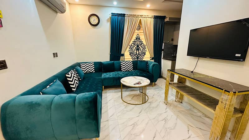 One Bedrooms Fully Furnished Apartment Available For Rent In Bahria Town Lahore Sector E 0
