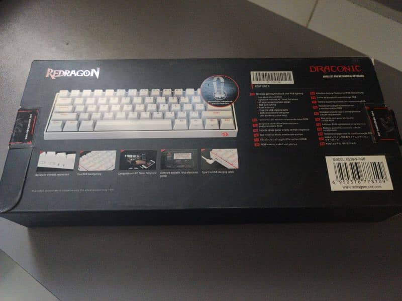 Redragon k530 wireless mechanical gaming keyboard rgb 3