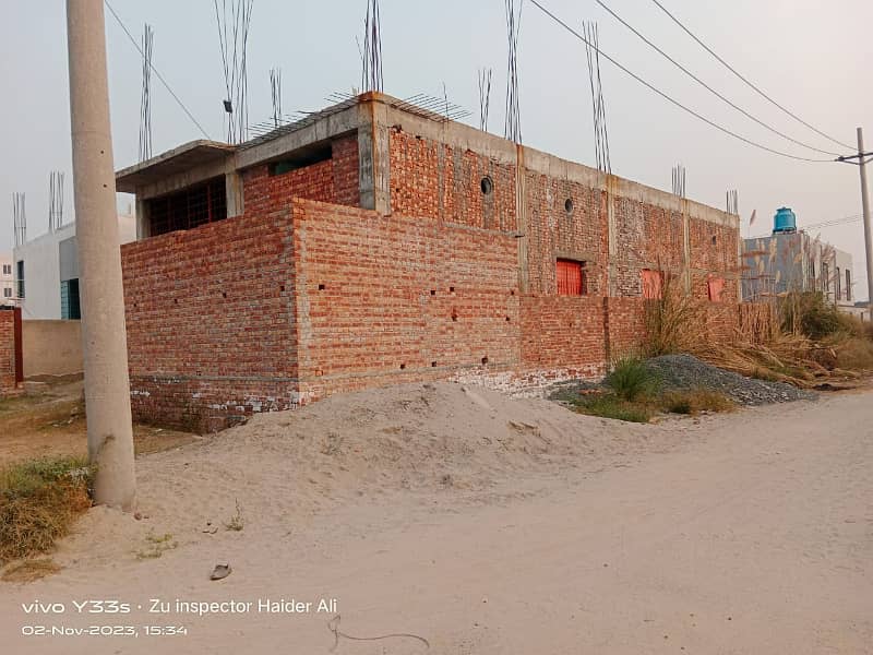 1 Kanal Corner Plot Gray Structure Factory For Sale In Sundar Small Industrial Estate 0