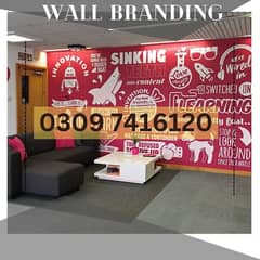 Wall Branding and Wallpapers for Offices and shops in Lahore 0