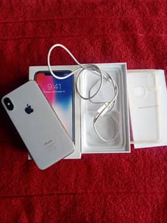 iPhone x 64GB full box PTA approved