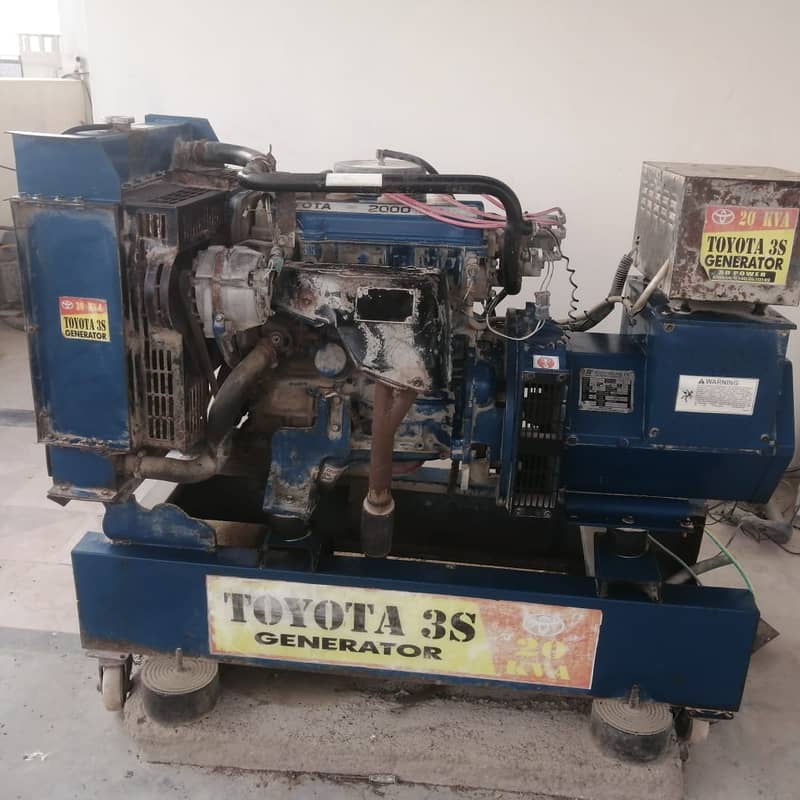 Toyota 3s 20Kva Generator 0