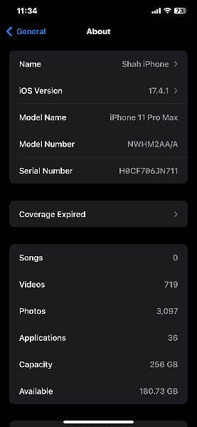 iPhone 11 Pro Max 256GB NON-PTA 6