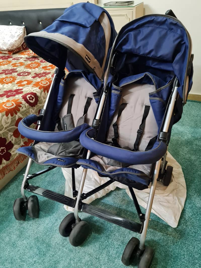 Double pram for sale 0