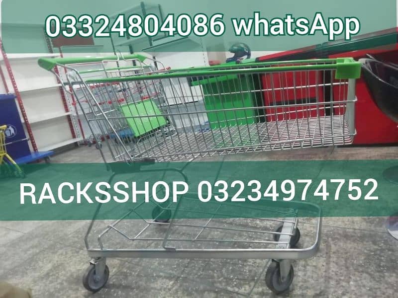 Store Rack/ wall rack/ Gondola Rack/ cash counter/ Trolleys/ baskets 10