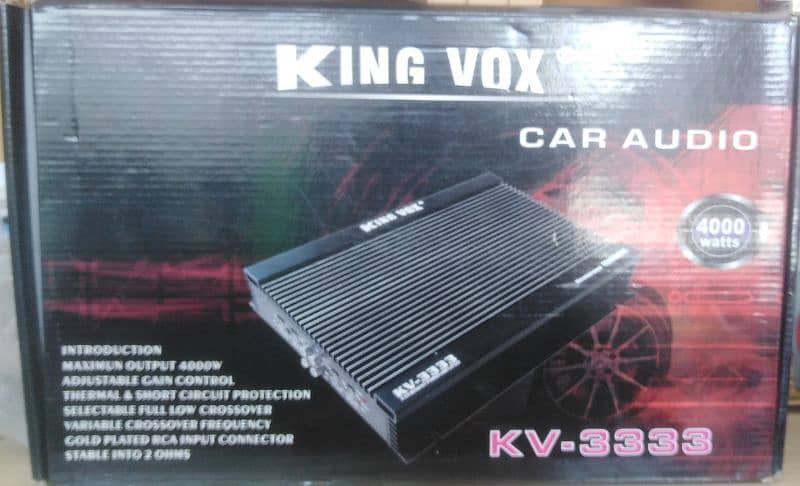 Amplifier 4 channel king vox 4000 watt 0