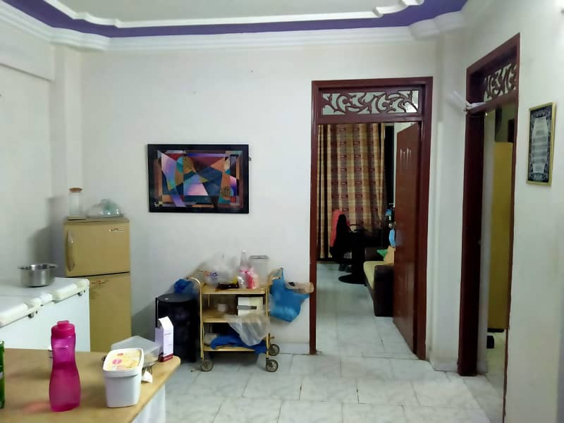 West Open 900 Square Feet Flat In Gulshan-E-Iqbal - Block 13/C For Sale At Good Location 9