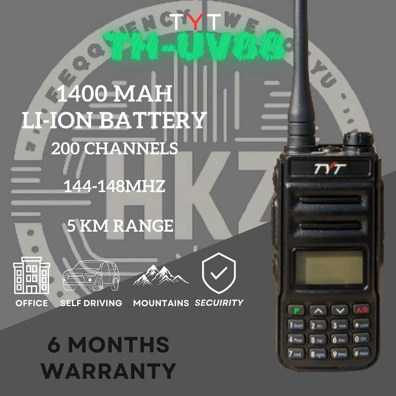 TYT TH-UV88 Dual Band Analog Two Way Radio / wireless walkie talkie 0