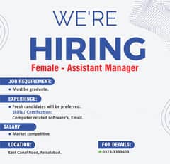 Female Assistant Manager