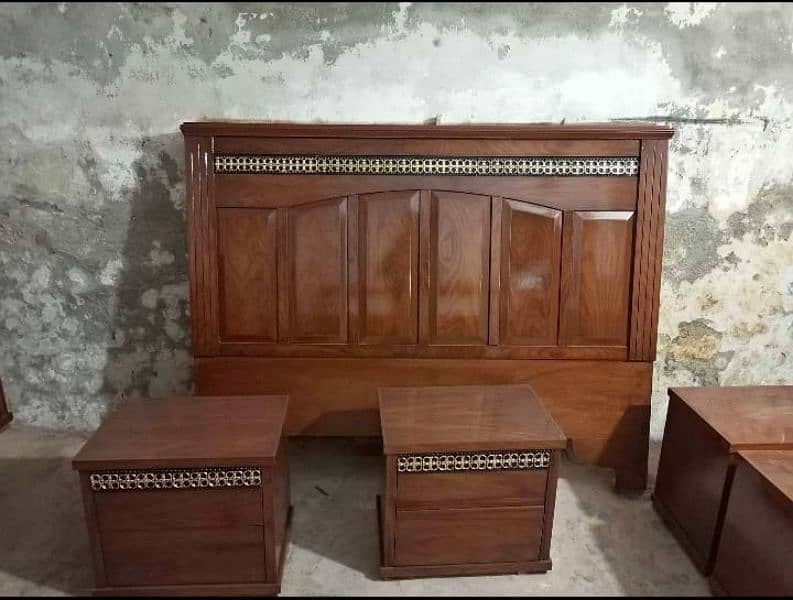 double bed set, king size bed set, Sheesham wood bed set, furniture 9
